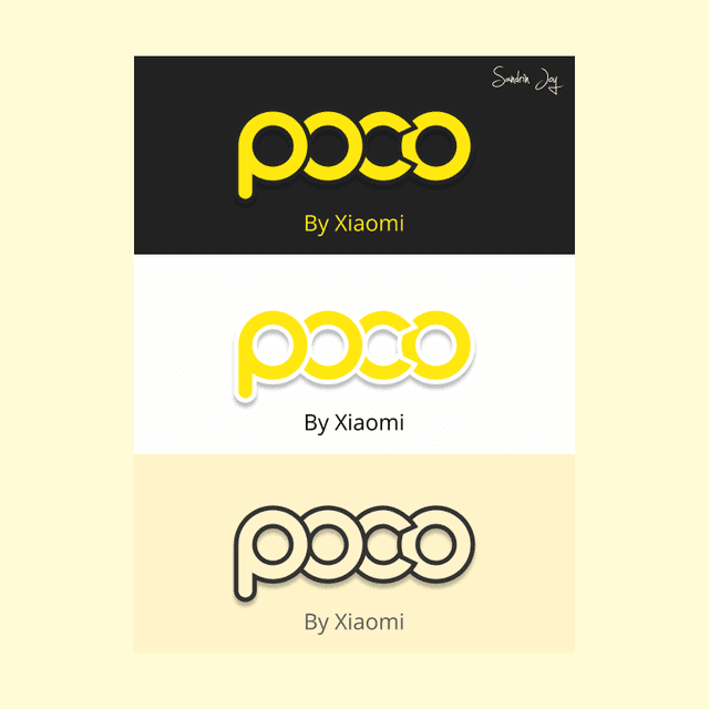 A logo redesign of POCO Brand
